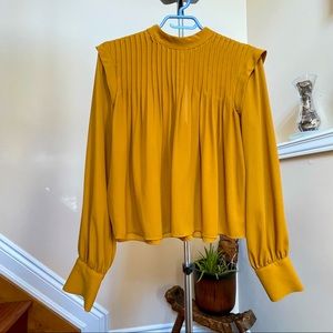 Mustard Yellow Babaton blouse (Size M)